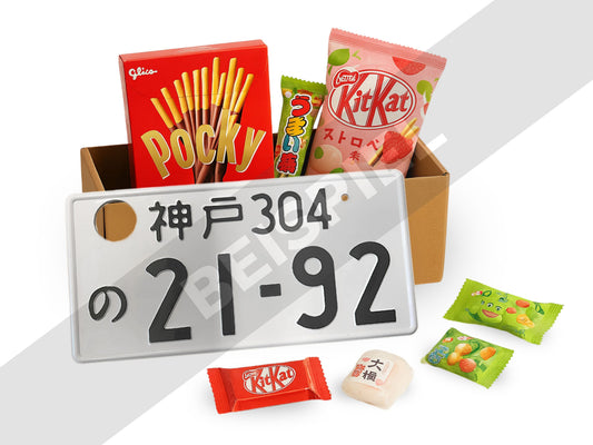 Japanisches Nummernschild + Überraschungspaket