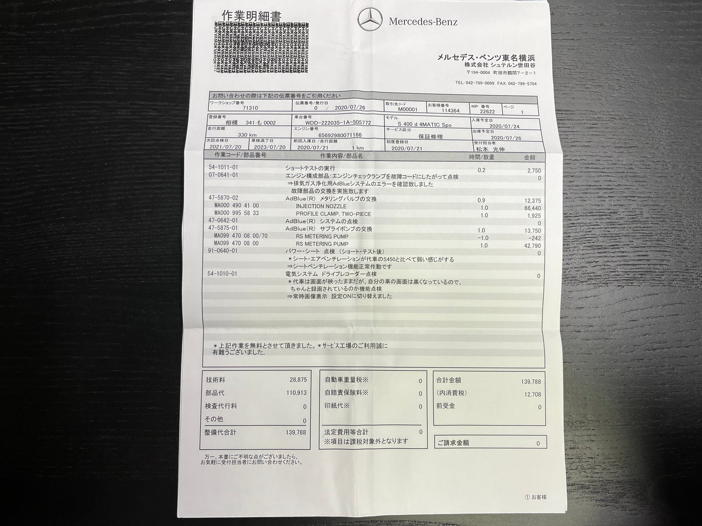 Mercedes Benz S400d AMG | 4-Matic | W222 | 73.298 km | 340 PS | Head-Up